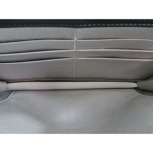 Auth CHANEL Black Camellia Pattern Leather Wallet on Chain Bag WOC 43425 - Picture 10 of 12